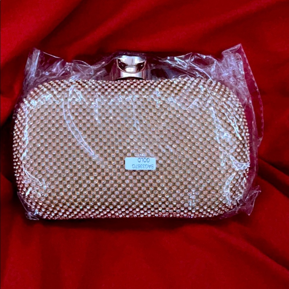 A gold clutch